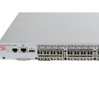 Brocade Switch 5100 40Ports SFP 8Gbits (24Ports Active) with 24x 8Gbits GBICs Managed Rails NA-5120-0008