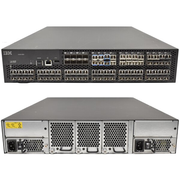 IBM 2498-B80 8G Fibre Channel Switch 72 x 4/8G SFP Transc. 16 aktive Ports