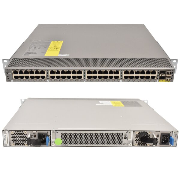 Cisco Nexus 2248TP-E 1GE N2K-C2248TP-E-1GE 68-4059-02 52-Ports blaue PSUs + 2 mini GBICs