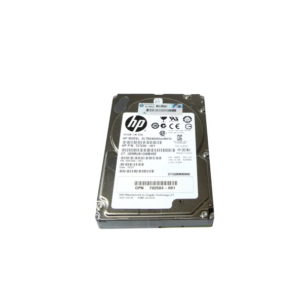 HP HDD 450GB 10K 2.5" SAS SLTN0450S5xnN010 727290-001