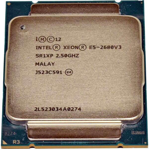 Intel Xeon Processor E5-2680 v3 30MB SmartCache 2.5GHz  FC LGA 2011-3 SR1XP