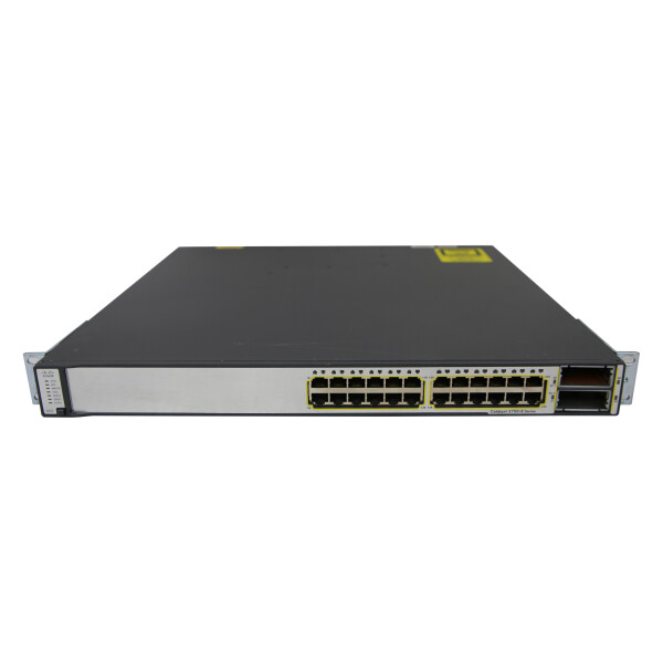 Cisco Switch WS-C3750E-24TD-S 24Ports 1000Mbits 2Ports X2 10Gbits Managed Rack Ears