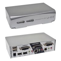 Lindy 39332 KVM Switch PRO USB 2.0 Audio DVI-I Dual Link 2-Port