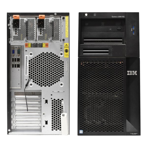 IBM X3100 M5 Intel E3-1220 V3 3.1GHz QC 16GB RAM DVD-RW 8x Bay 2.5 SFF 9223-8i