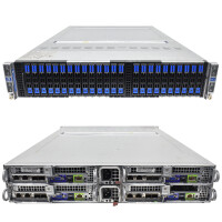 NetApp HCI Supermicro 4 Node Server NAF-1701 4x Node X10DRT-B+NA011 8xE5-2690 V3 256GB RAM 24x SFF Caddy