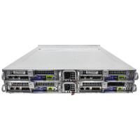 NetApp HCI Supermicro 4 Node Server NAF-1701 4x Node X10DRT-B+NA011 8xE5-2690 V3 256GB RAM 24x SFF Caddy