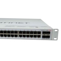 Fortinet FortiSwitch FS-248E-FPOE 48Ports PoE 1000Mbits 4Ports SFP 1000Mbits 740W Managed Rack Ears