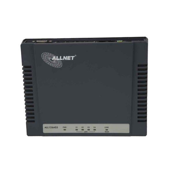 Allnet Router ALL126AS3 4Ports 100Mbits No AC Adapter Managed