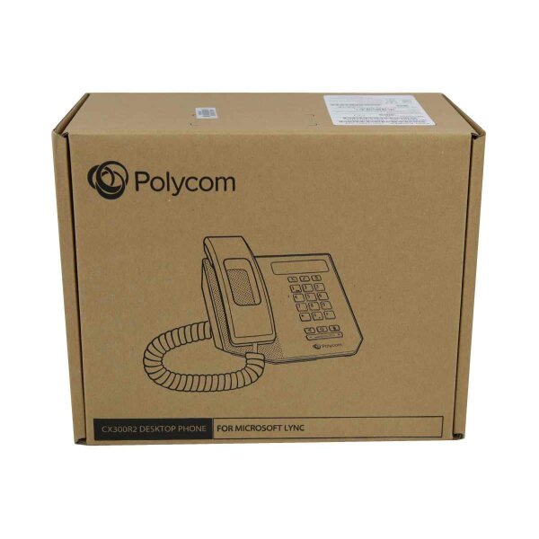 Polycom CX300R2 Desktop Phone For Microsoft Lync VoIP 2200-32530-025 Neu / New