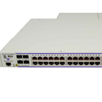 Alcatel-Lucent OmniSwitch 6850E-P48 48Ports PoE 1000Mbits 4Ports Combo SFP 1000Mbits 2x PS-360W-AC-E Managed Rack Ears