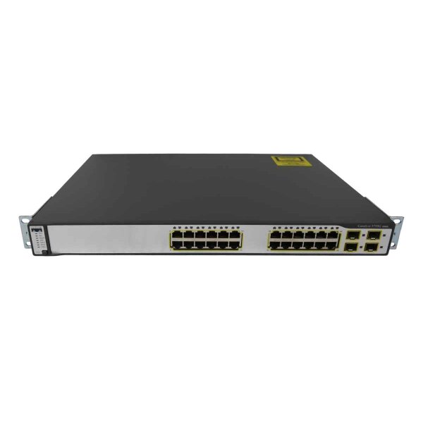 Cisco Switch WS-C3750G-24T-S 24Ports 1000Mbits Managed Rack Ears