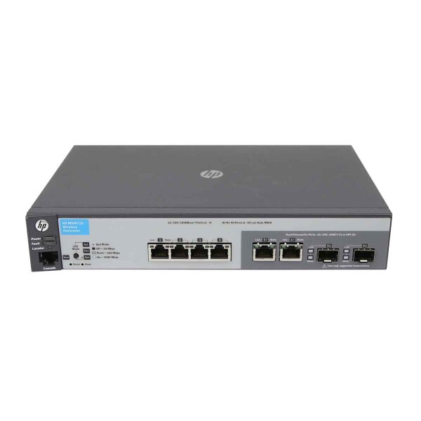 HP Wireless Controller MSM720 6Ports 1000Mbits 2Ports Combo SFP 1000Mbits No AC Managed J9693A