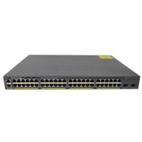 Cisco Switch WS-C2960X-48LPD-L 48Ports PoE+ 1000Mbits 2Ports SFP+ 10Gbits Managed