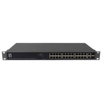 Level One Switch GEP-2651 24Ports PoE 1000Mbits 2Ports...