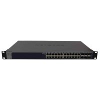 Netgear Switch ProSafe GS728TSB V1H1 24Ports 1000Mbits 6Ports (2x Combo) SFP 1000Mbits Managed Rack Ears