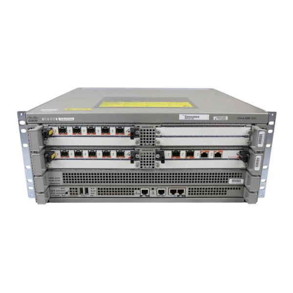Cisco Router ASR1004 10Ports SFP 1000Mbits 2Ports SFP 1000Mbits 2Ports 1000Mbits Combo Dual PSU 735W Managed Rack Ears