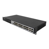 Luxul Switch XMS-2624P Switch 24Ports PoE+ 1000Mbits 2Ports 1000Mbits 2Ports Combo SFP 1000Mbits Managed Rack Ears